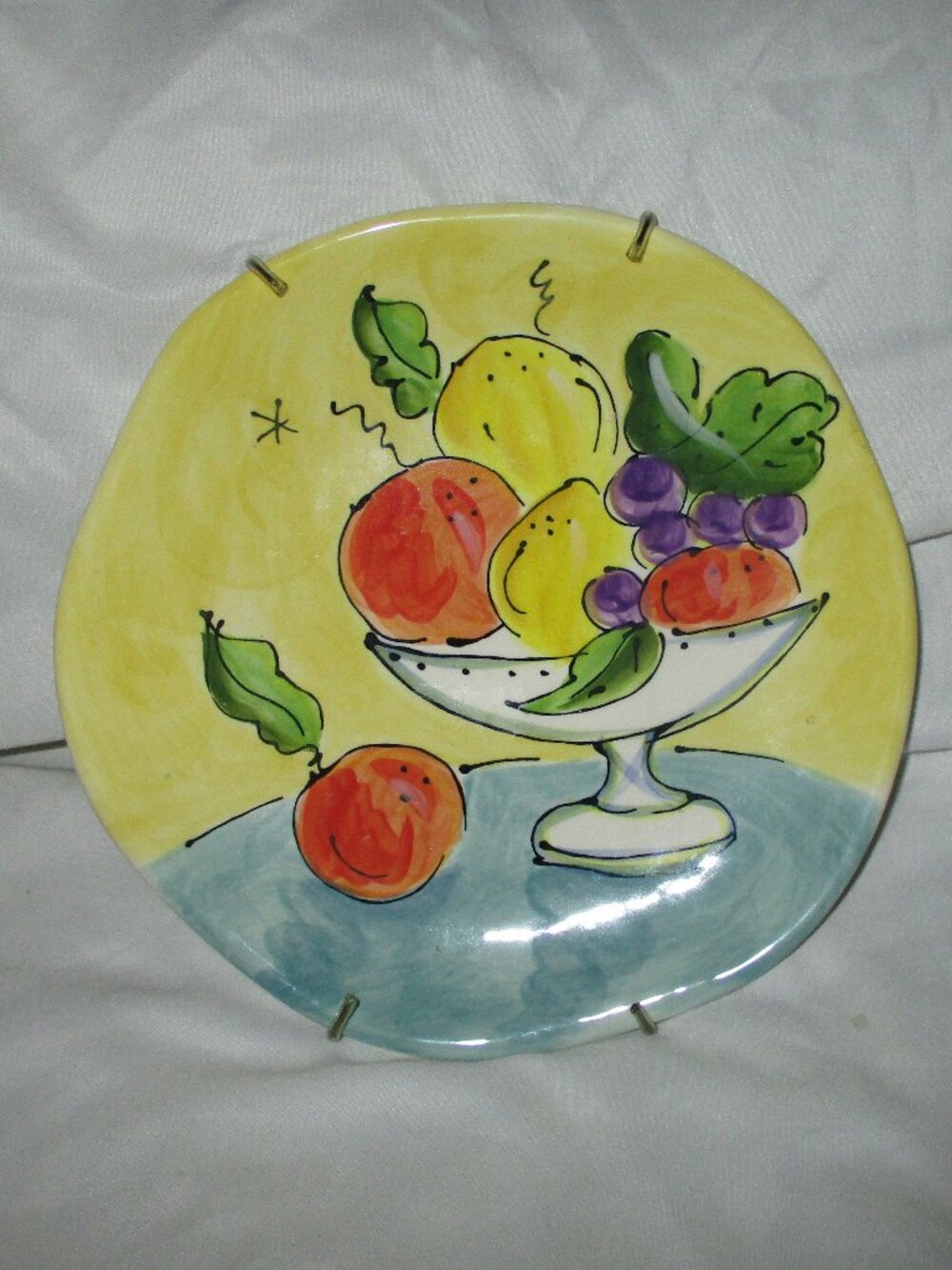 Julia Junkin Studio Still Life Fruit Bowl Salad plate  ART
